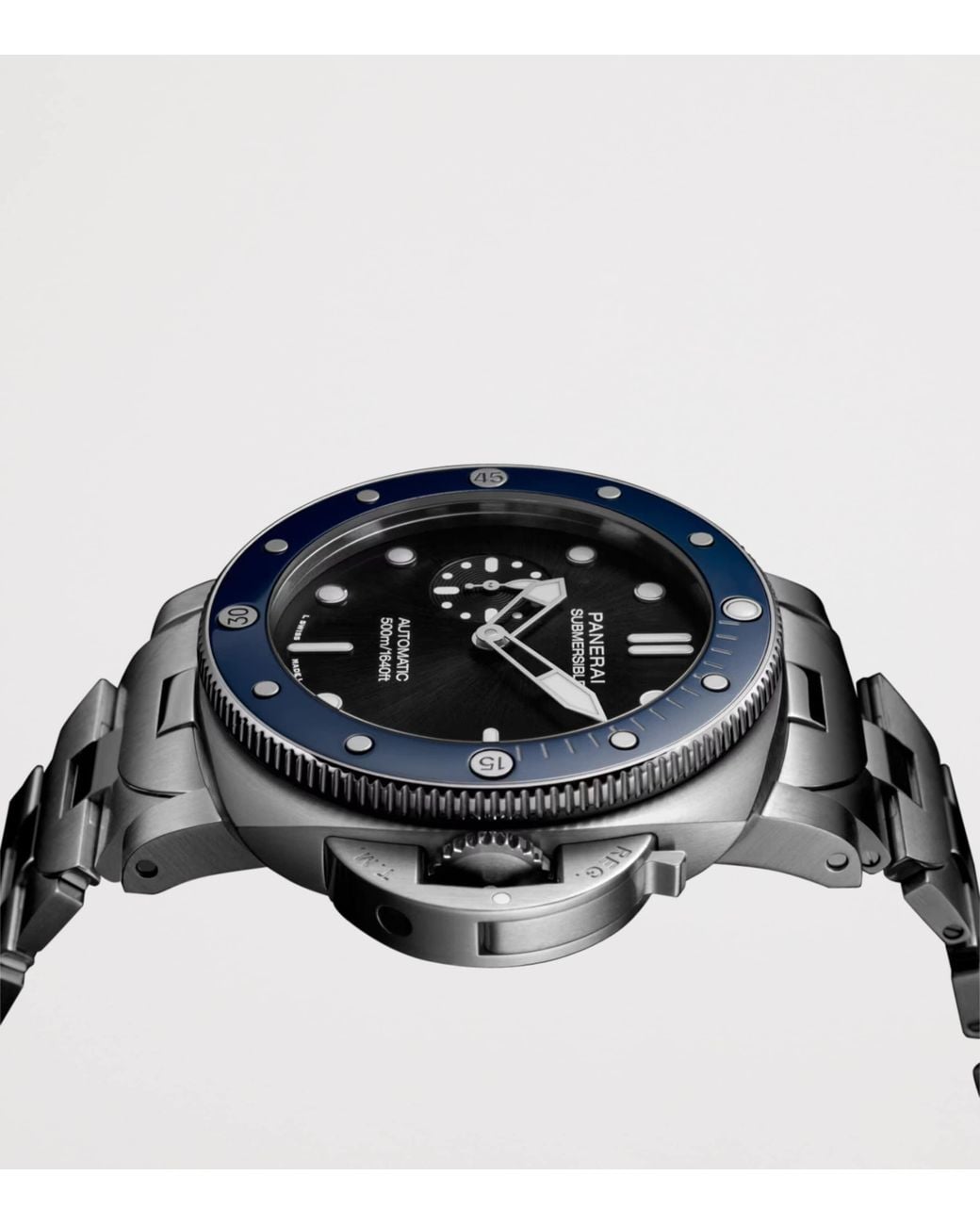 Panerai Gray Stainless Steel Submersible Watch