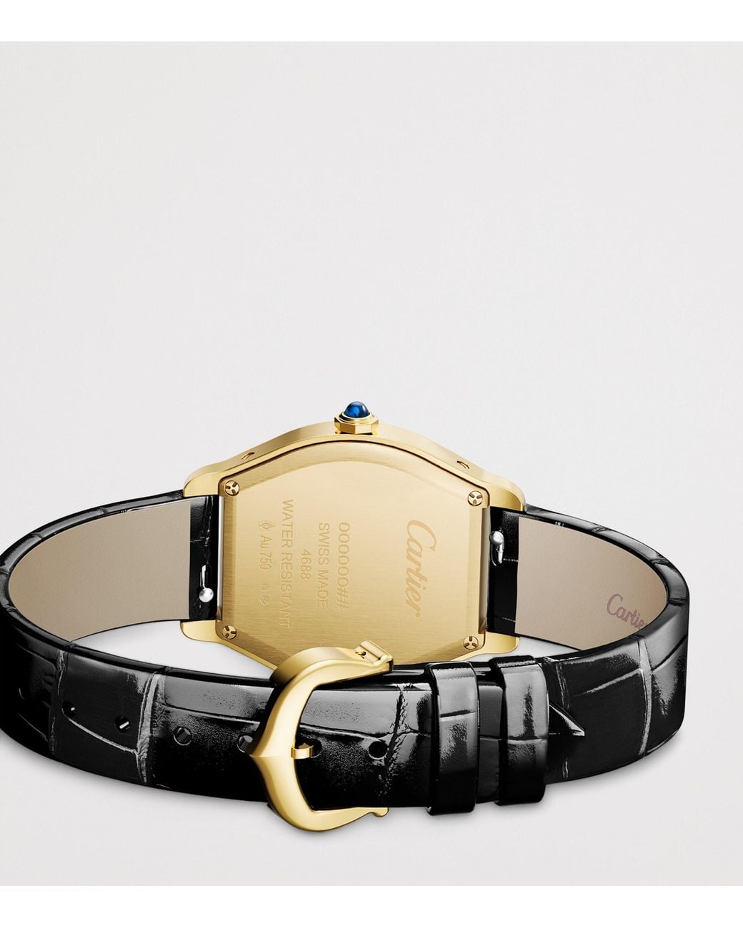 Cartier Metallic And Diamond Tortue Watch