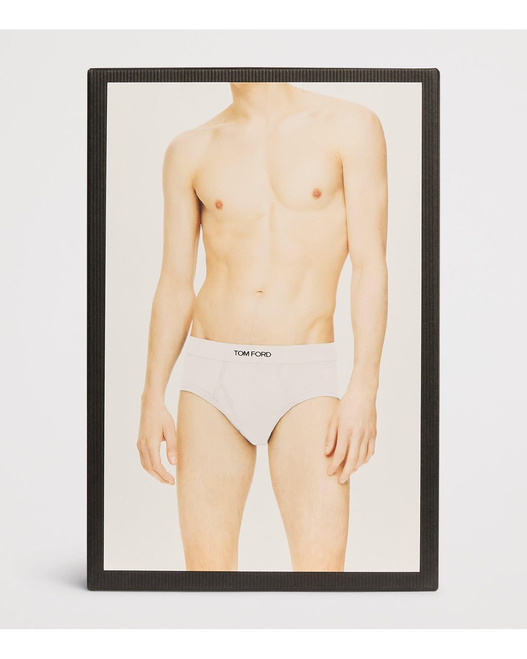Tom Ford White Stretch-Cotton Logo Briefs for men