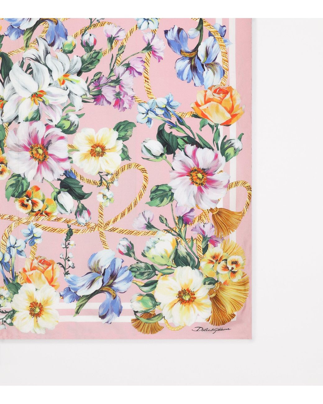 Dolce & Gabbana Multicolor Silk Floral Foulard