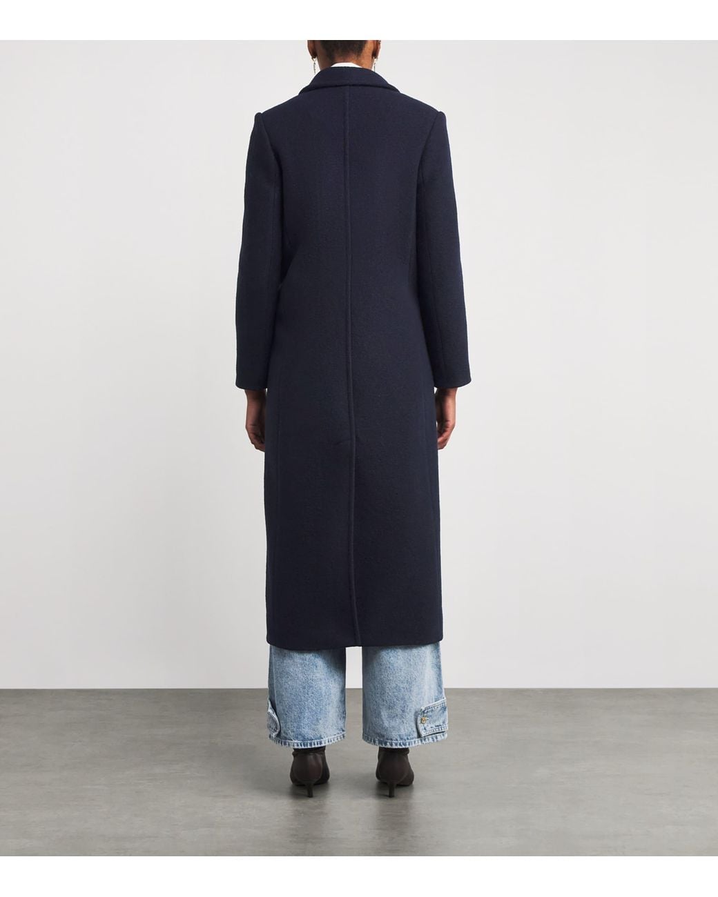 Claudie Pierlot Blue Wool Trench Coat