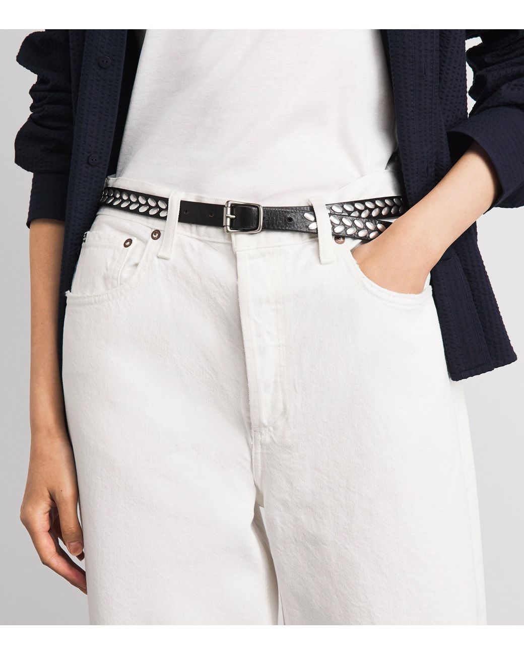 Agolde White The Low-Slung Baggy Jeans