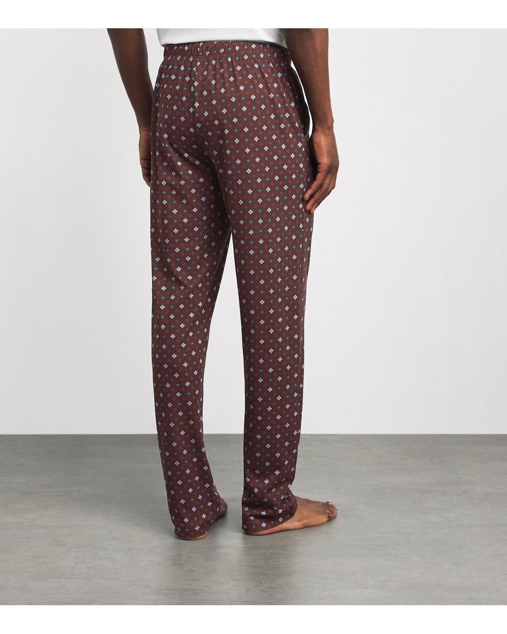 Hanro Purple Cotton Night & Day Pyjama Bottoms for men