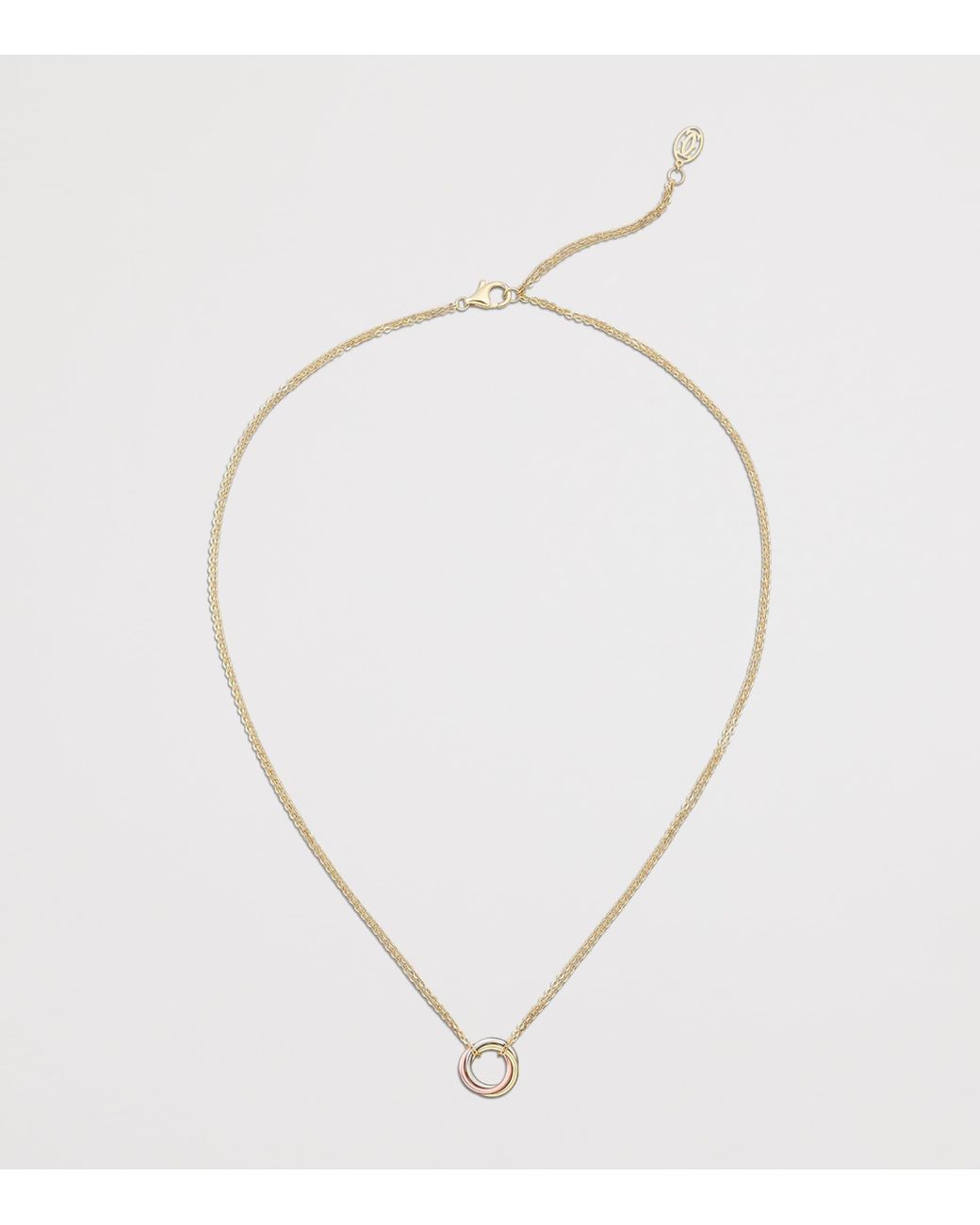 Cartier Metallic Mini Mixed Trinity Necklace