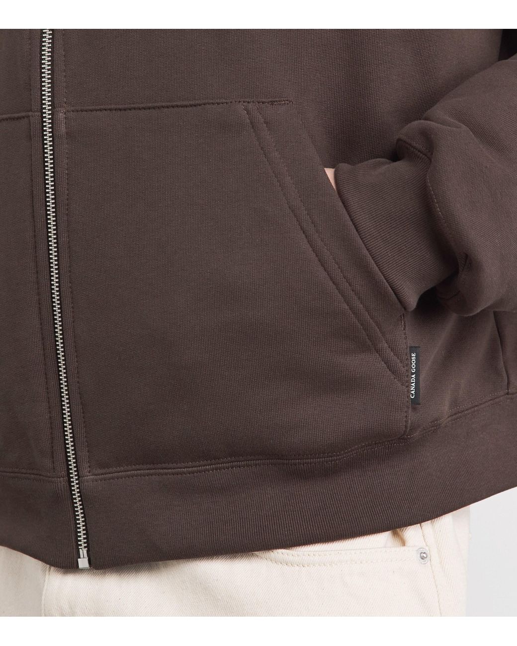 Canada Goose Brown Organic Cotton Reversible Fuse Down Hoodie for men