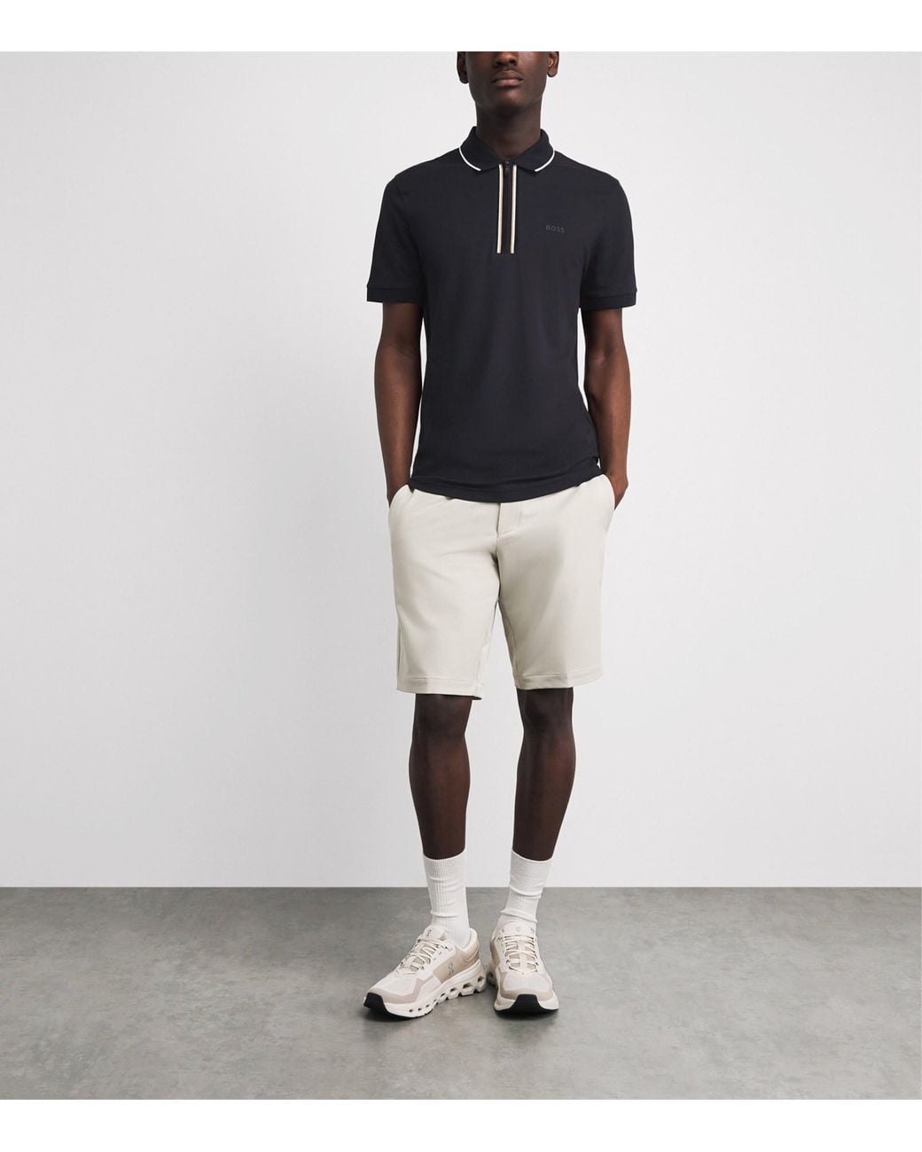 Boss Black Stretch-Cotton Philix Polo Shirt for men