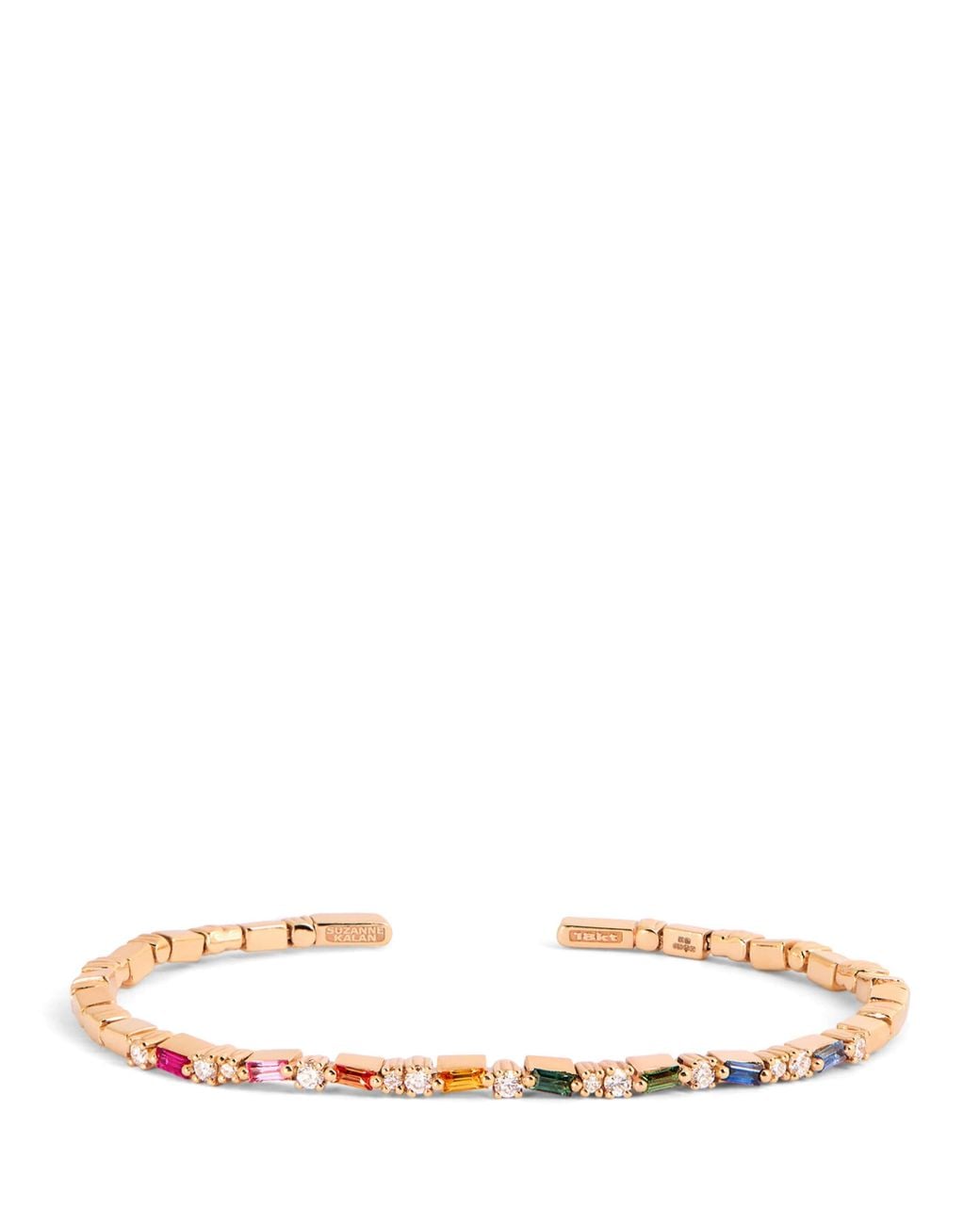 Suzanne Kalan Natural Diamond And Sapphire Thin Mix Bangle