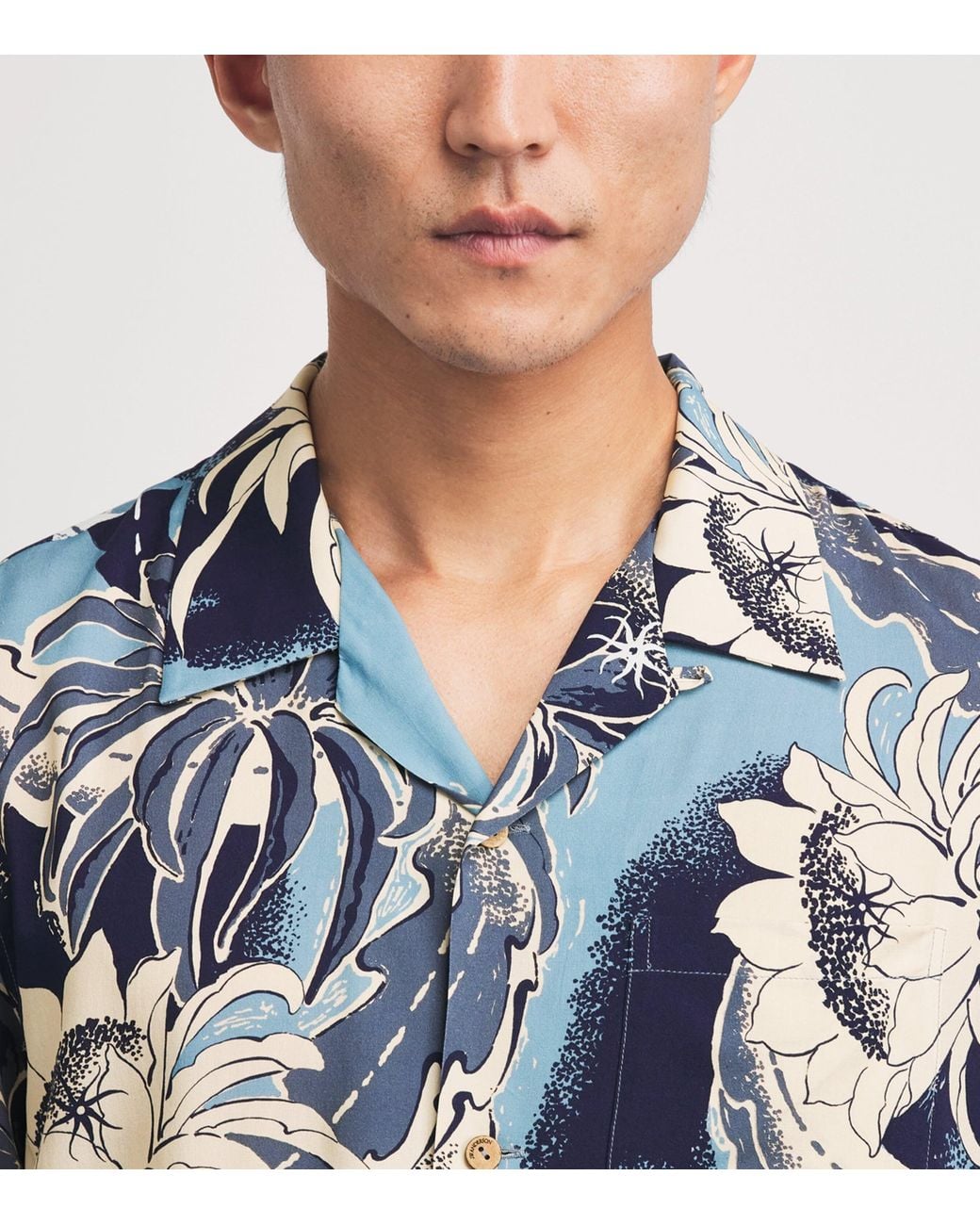 J.W. Anderson Blue Floral Print Shirt for men