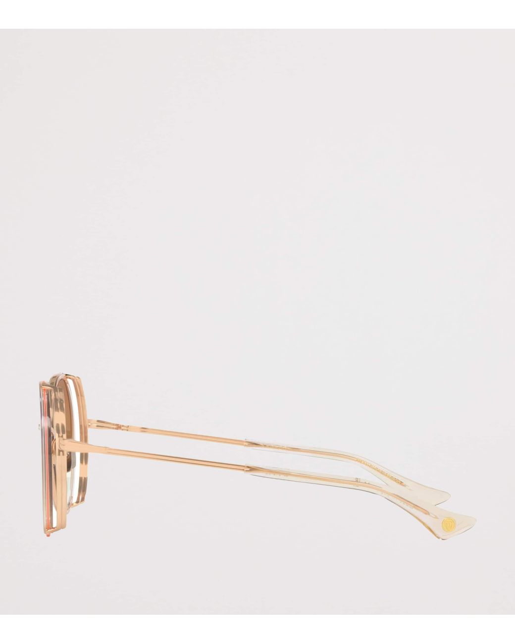 Dita Eyewear Brown Lageos Round Sunglasses