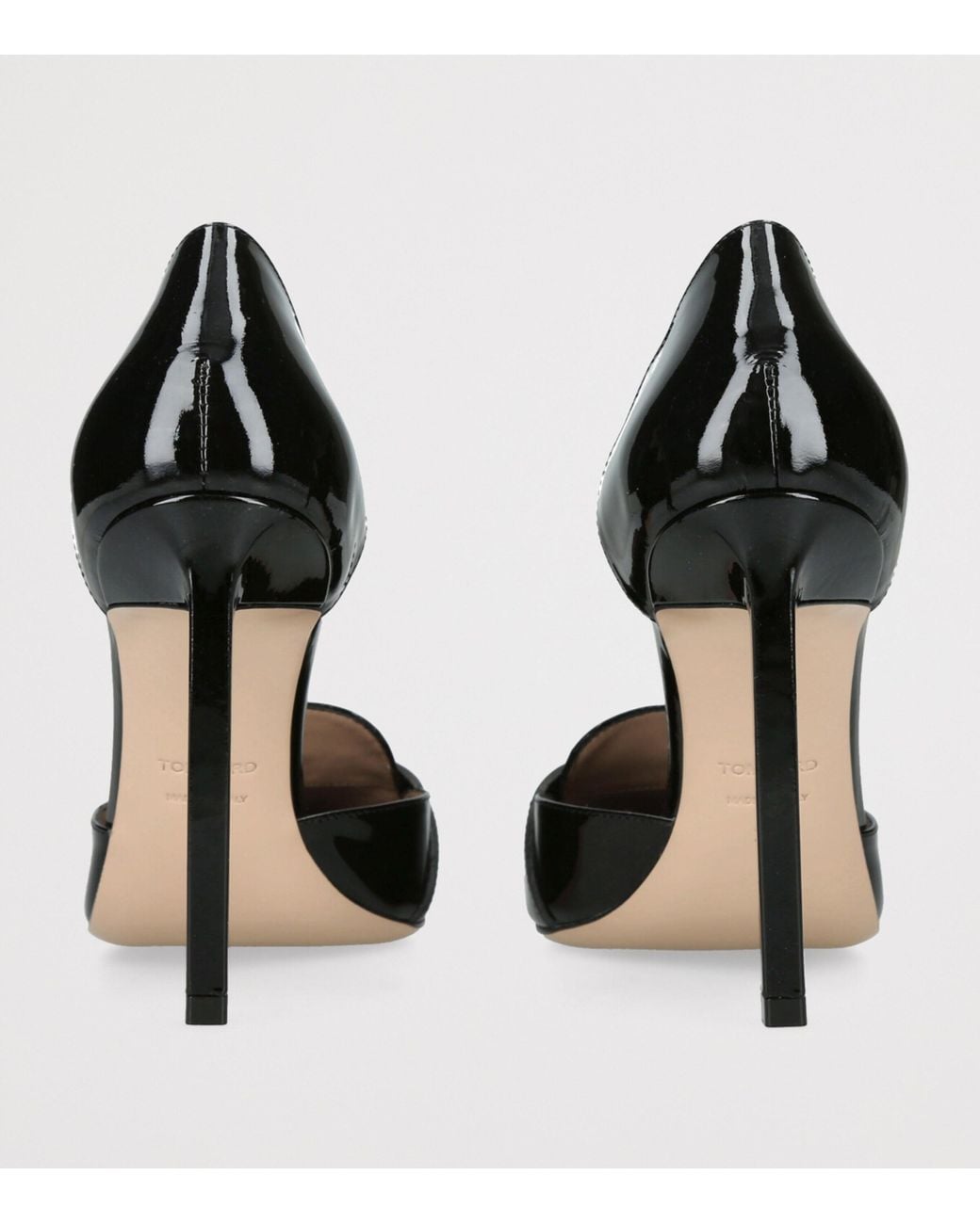 Tom Ford Black Leather Eva D'Orsay Pumps 105