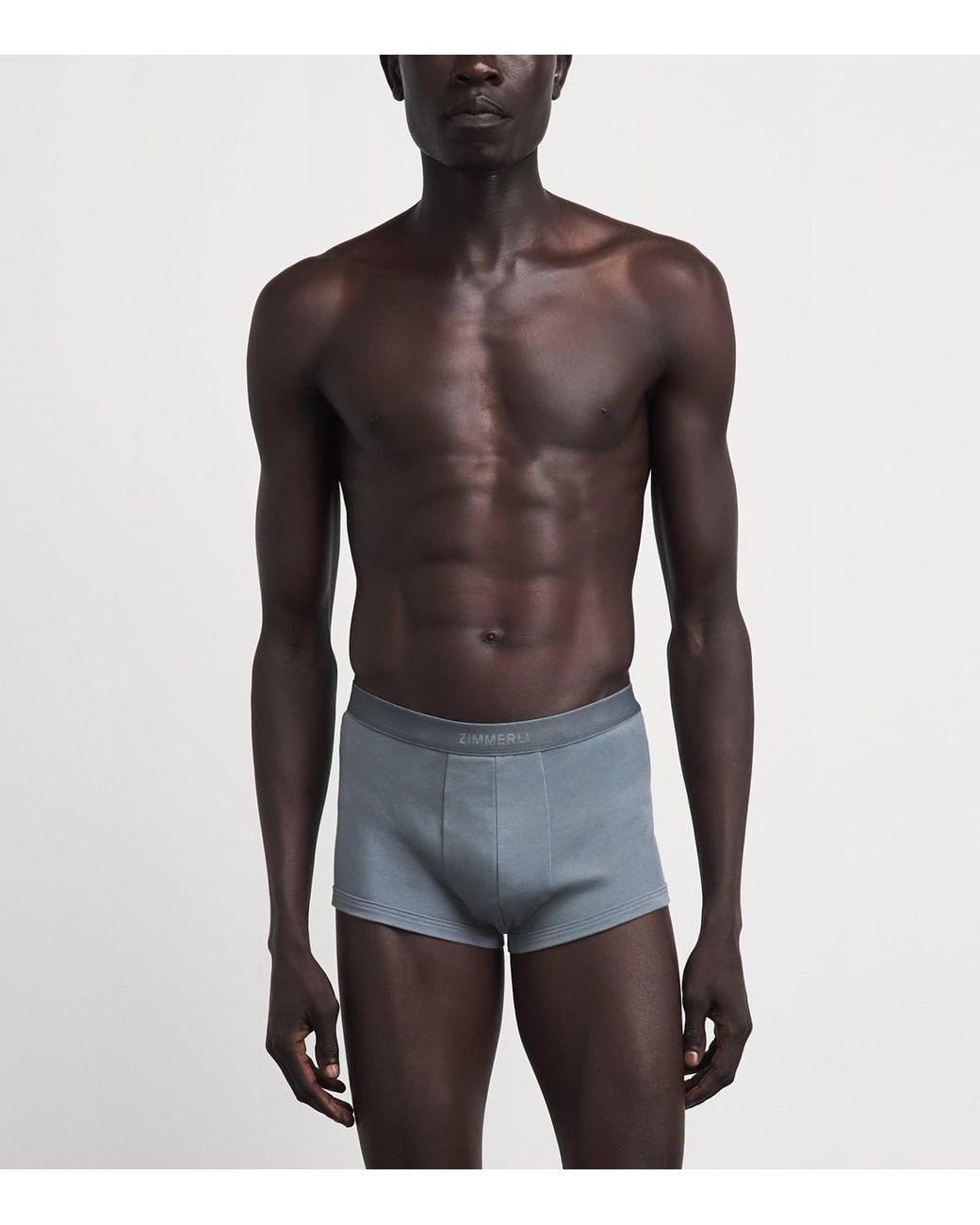 Zimmerli of Switzerland Blue Sea Island Cotton Boxer Briefs for men