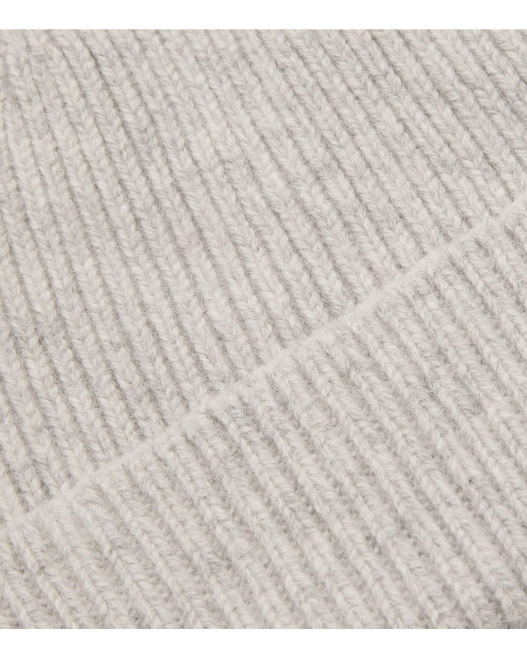 Le Bonnet Gray Ribbed Classic Beanie for men