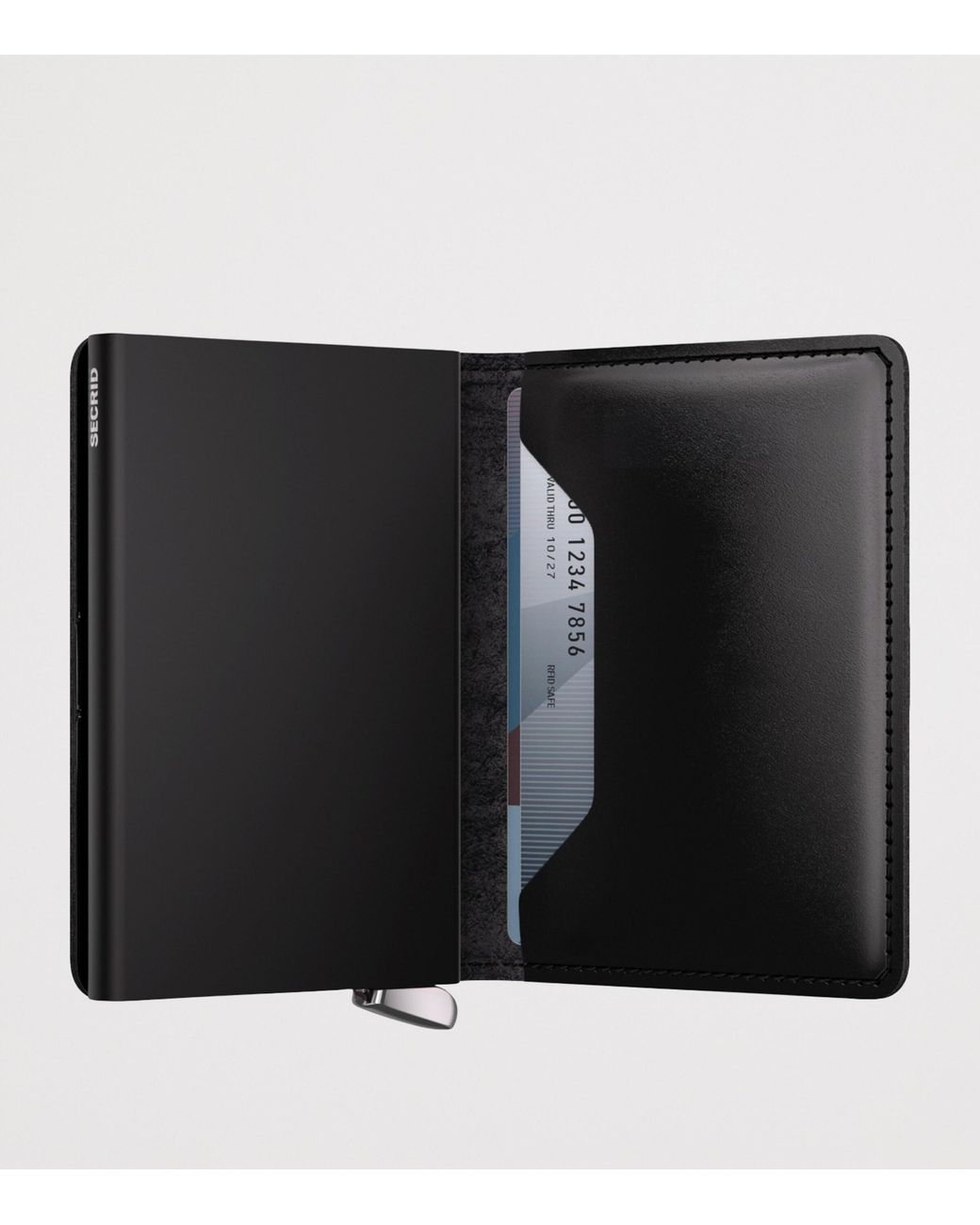 Secrid Gray Leather Slimwallet for men
