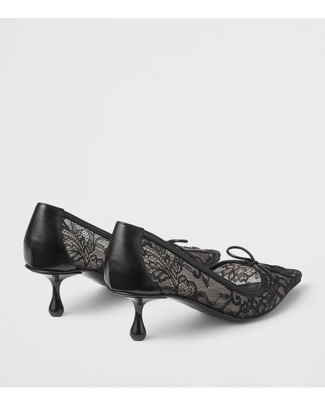 Jimmy Choo Black Scarlett 50 Lace Pumps