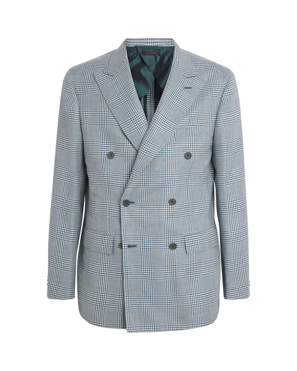 Brioni Blue Wool-Silk-Linen Soffio Blazer for men