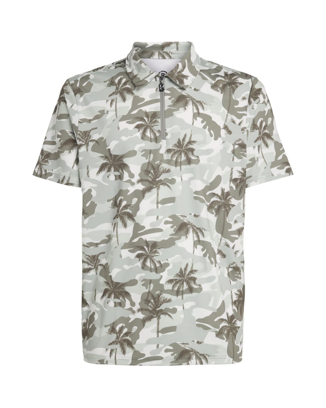 Bogner White Palm Print Taron Polo Shirt for men