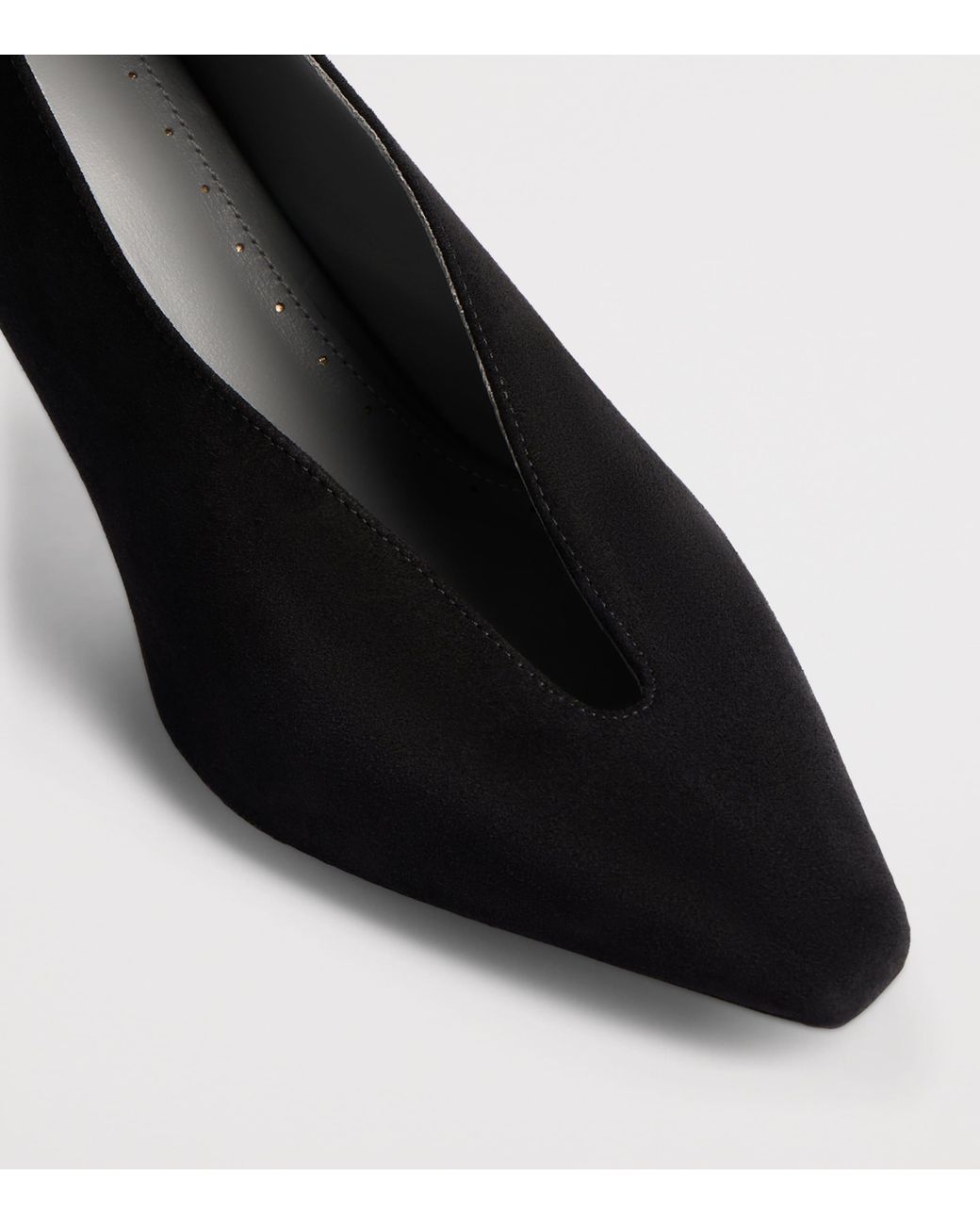Balenciaga Black Suede Duchesse Pumps 90