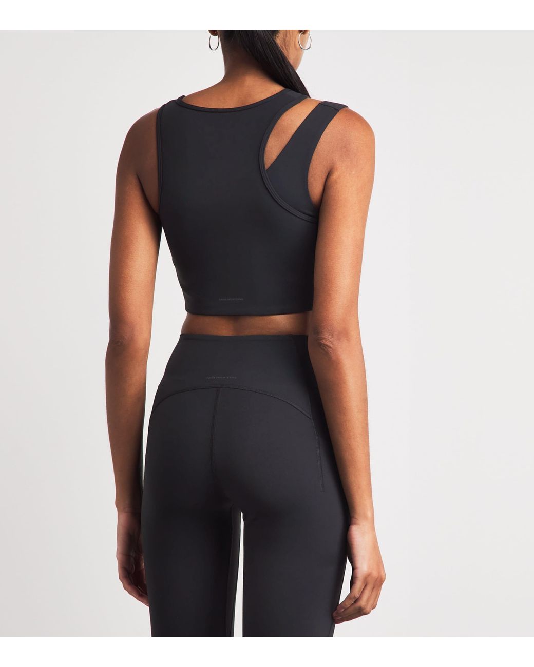 On Shoes Black Studio Asymmetric Crop Top
