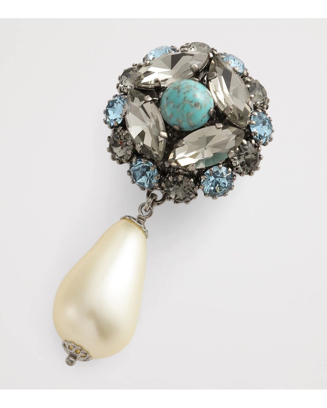 Dolce & Gabbana Multicolor Embellished Clip-On Earrings