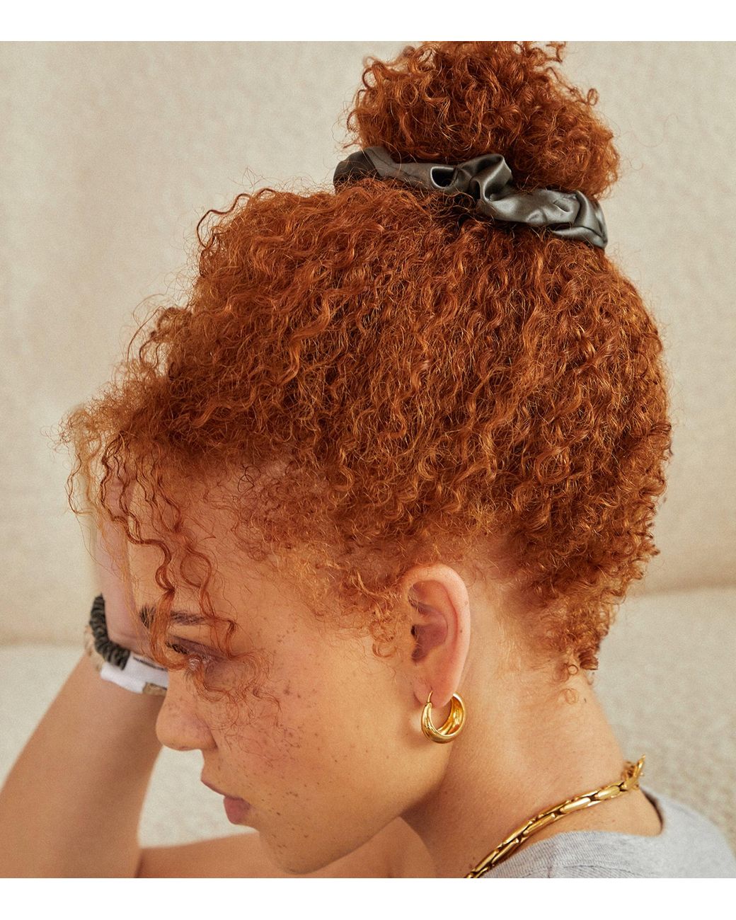 Minimalista Metallic Large The Hya Scrunchie