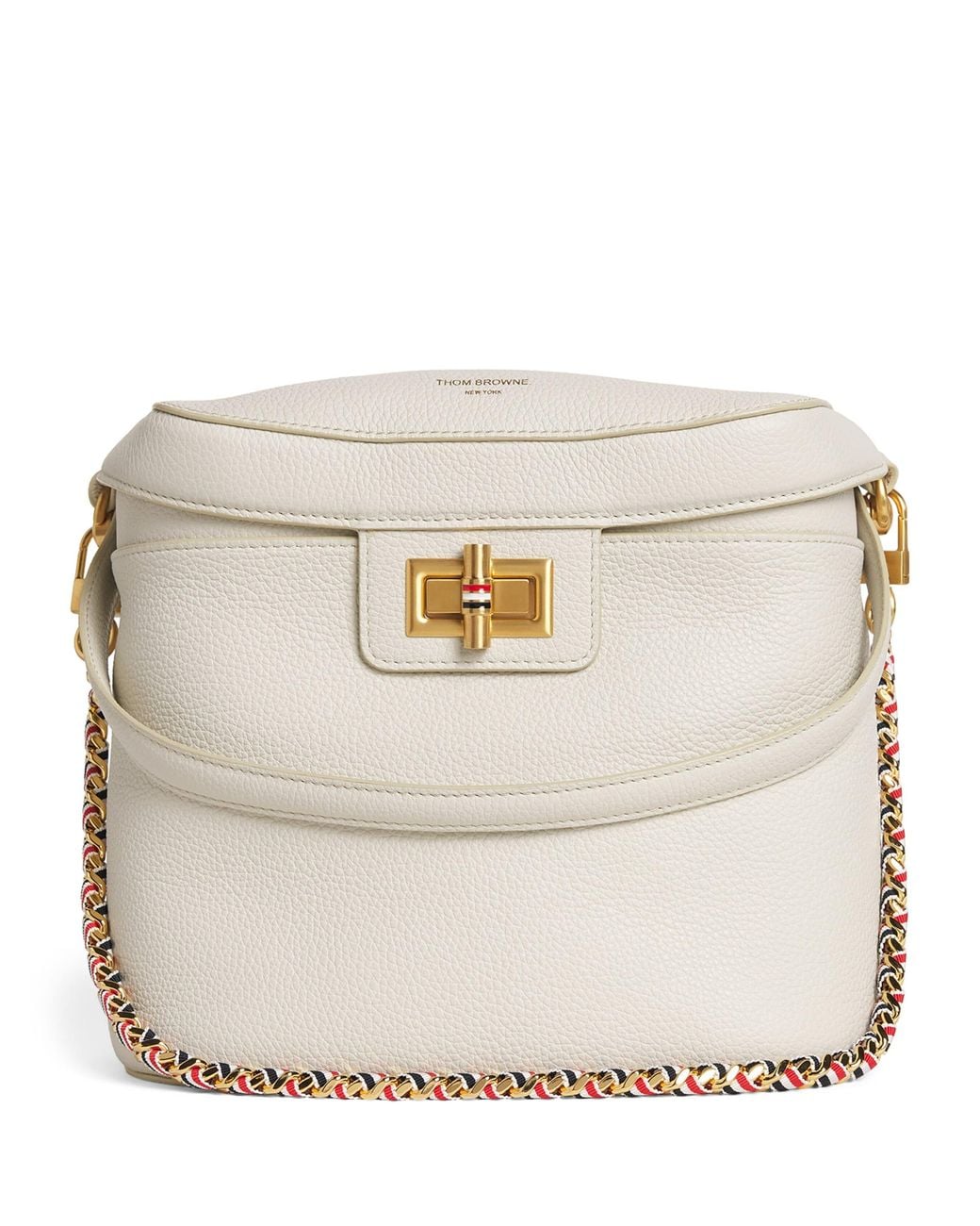 Thom Browne Natural Pebble Leather Box Bag