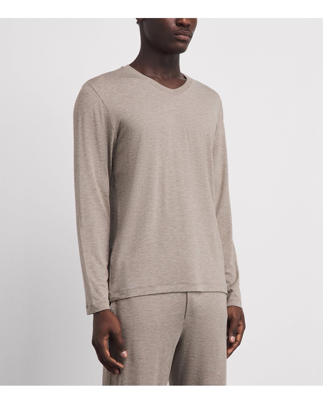 Hanro Brown Casual T-Shirt for men