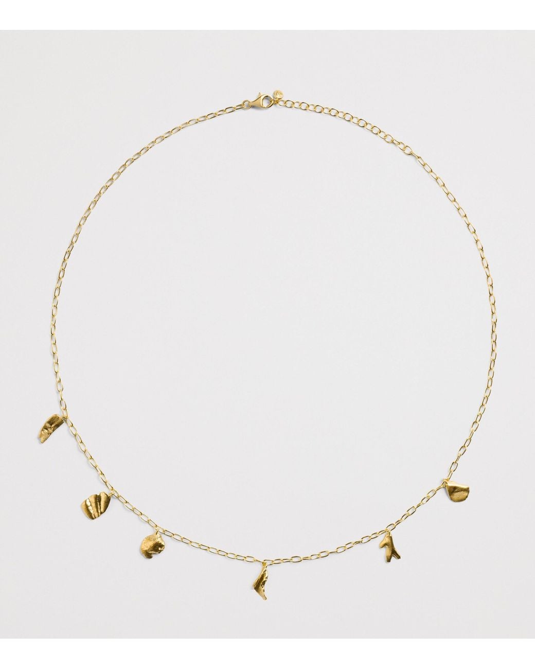 Monica Vinader Metallic Vermeil Fragments Asymmetric Necklace