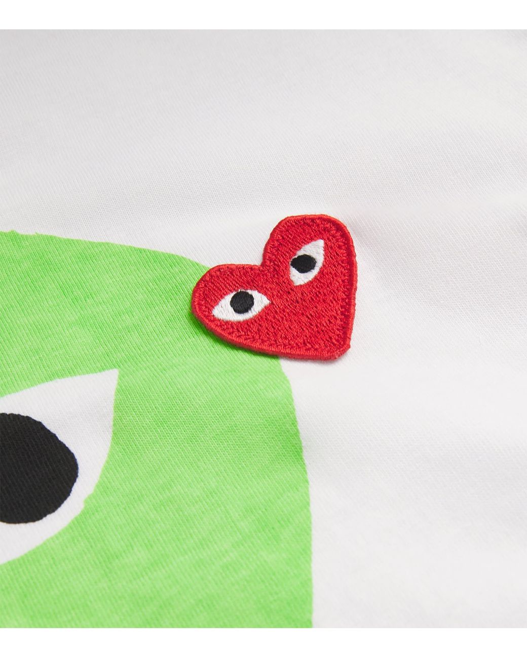 COMME DES GARÇONS PLAY Green Heart Logo T-Shirt for men