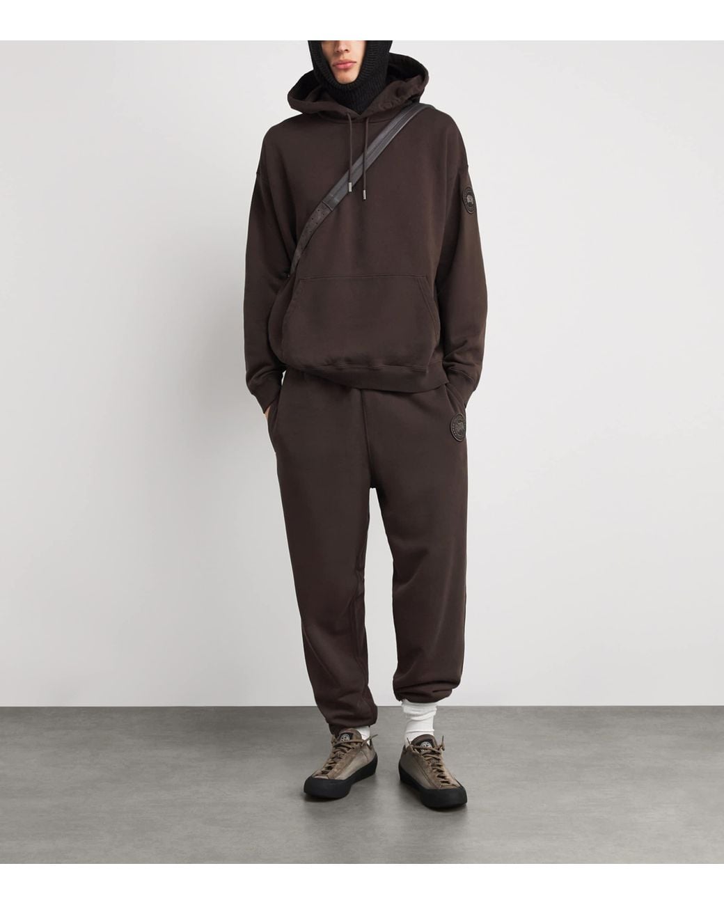Canada Goose Brown Organic Cotton Tonal Rove Sweatpants for men