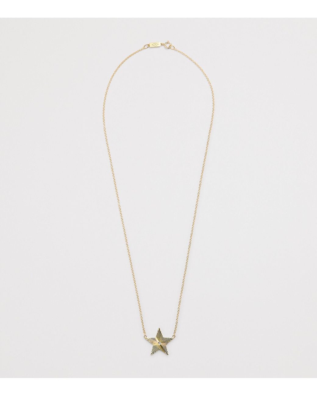 Jennifer Meyer Metallic Large And Diamond 70S Star Necklace