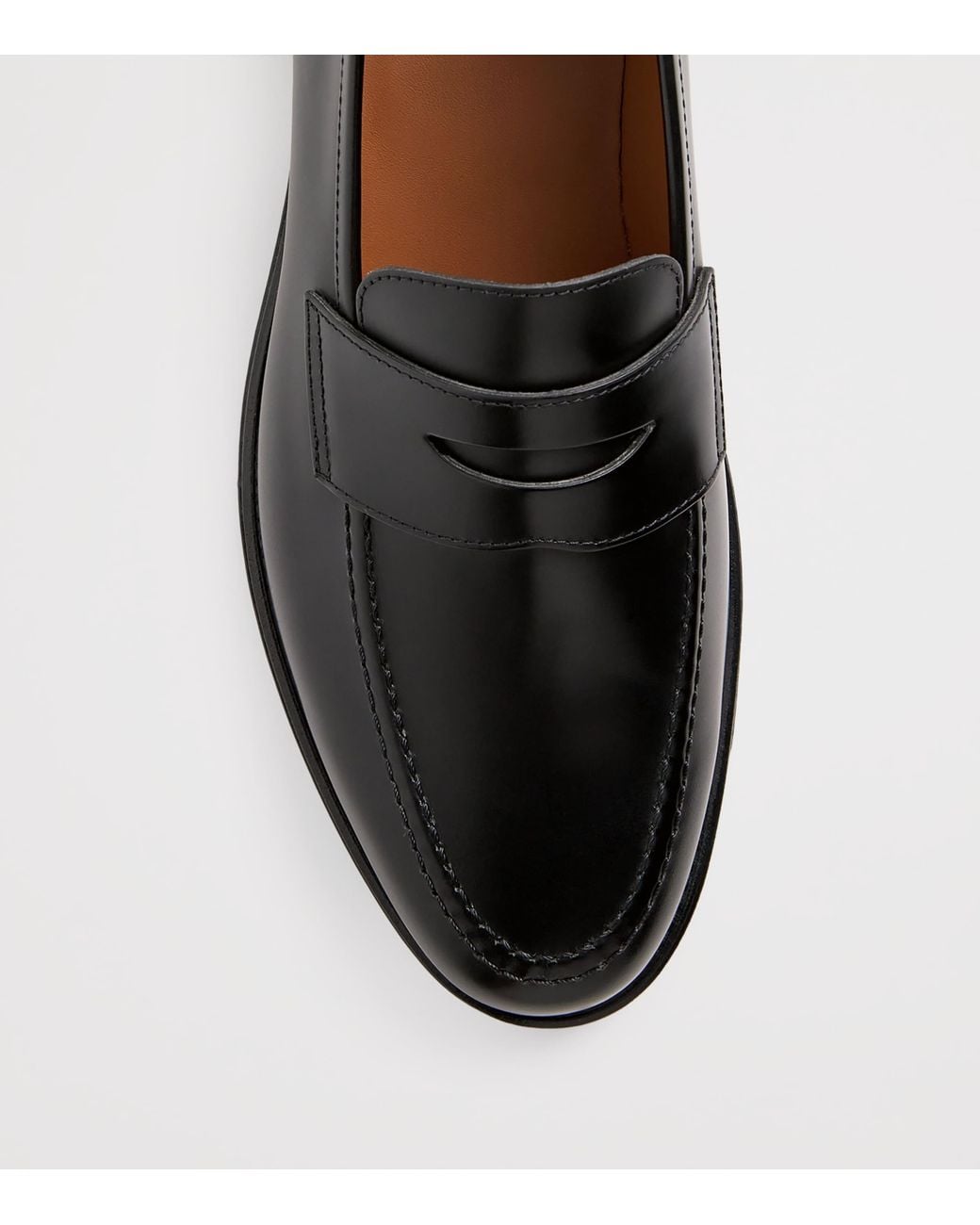 Polo Ralph Lauren Black Leather Maestra Penny Loafers for men