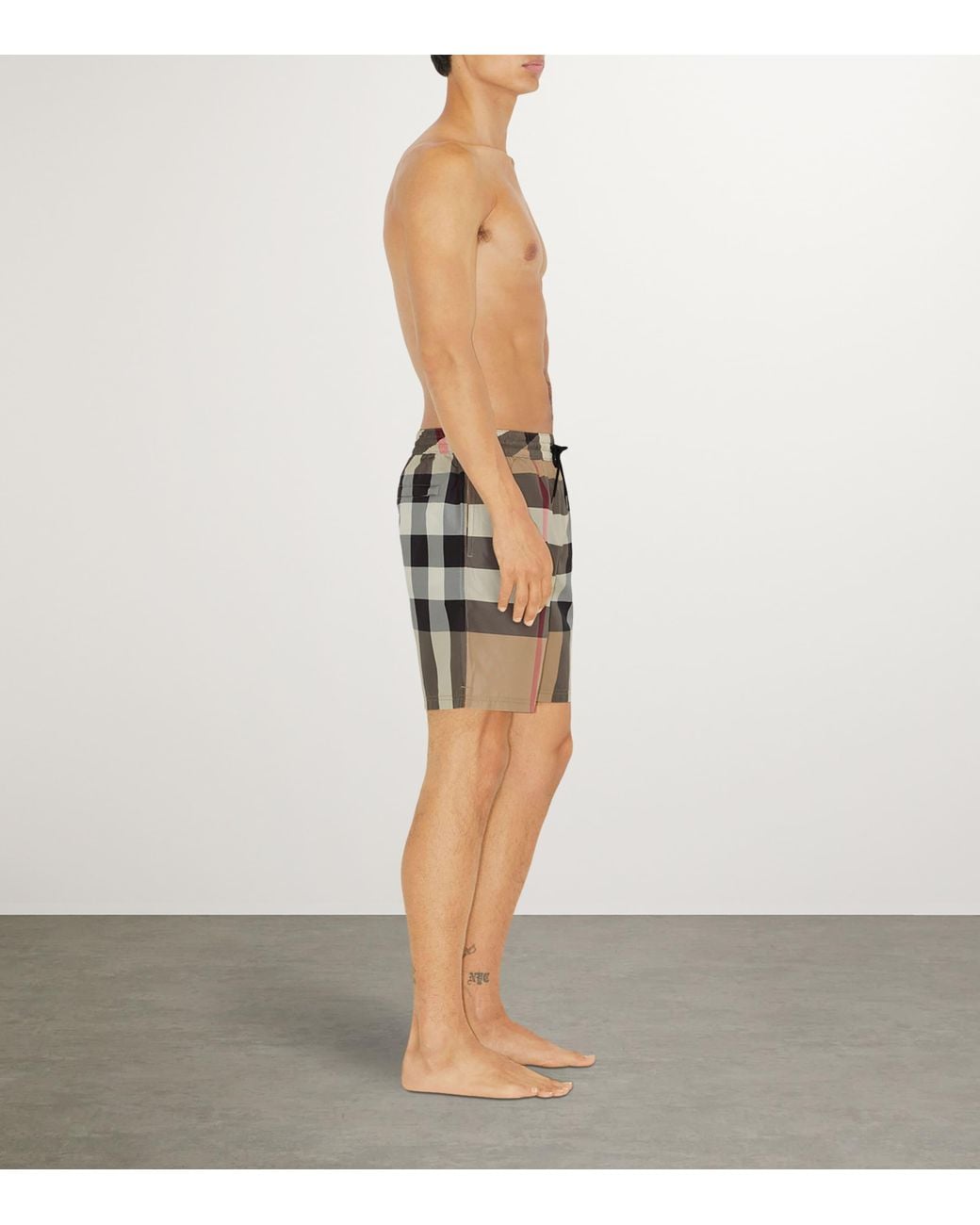 Burberry Natural Check Swim Shorts for men