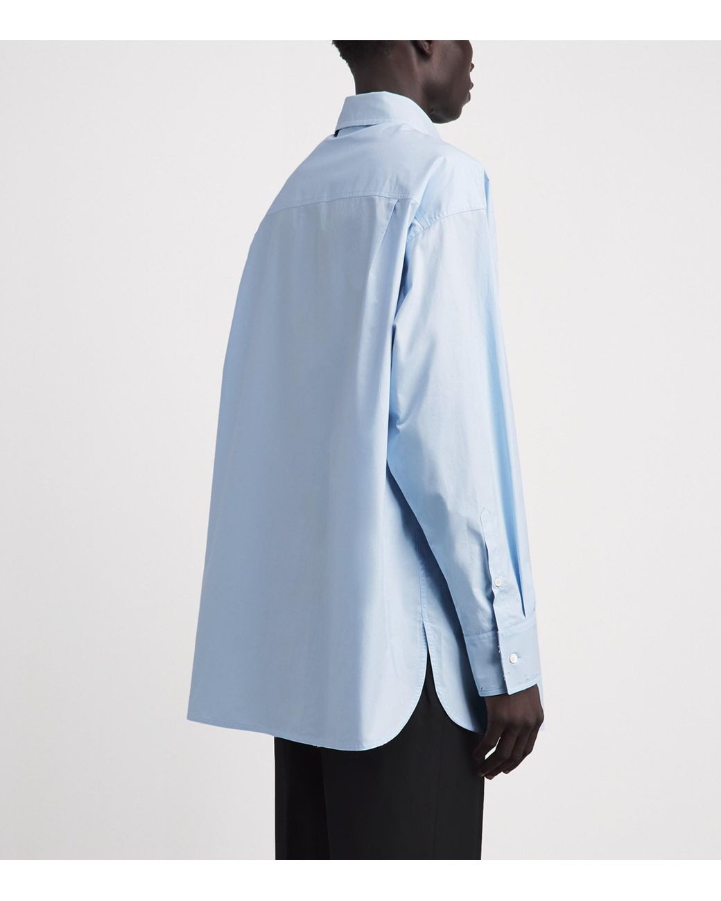 MM6 by Maison Margiela Blue Cotton Shirt for men