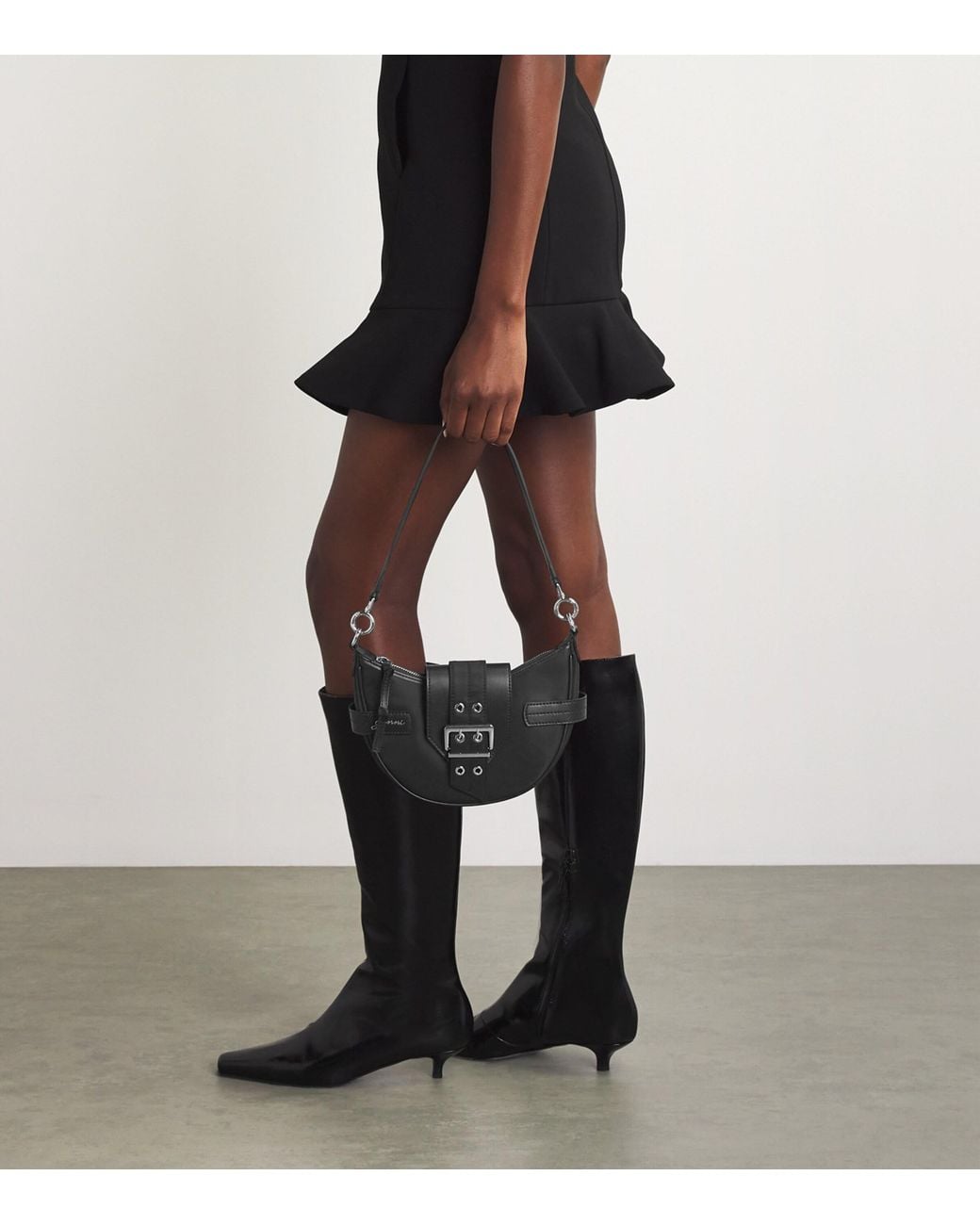 Ganni Black Small Bucky Cross-Body Bag