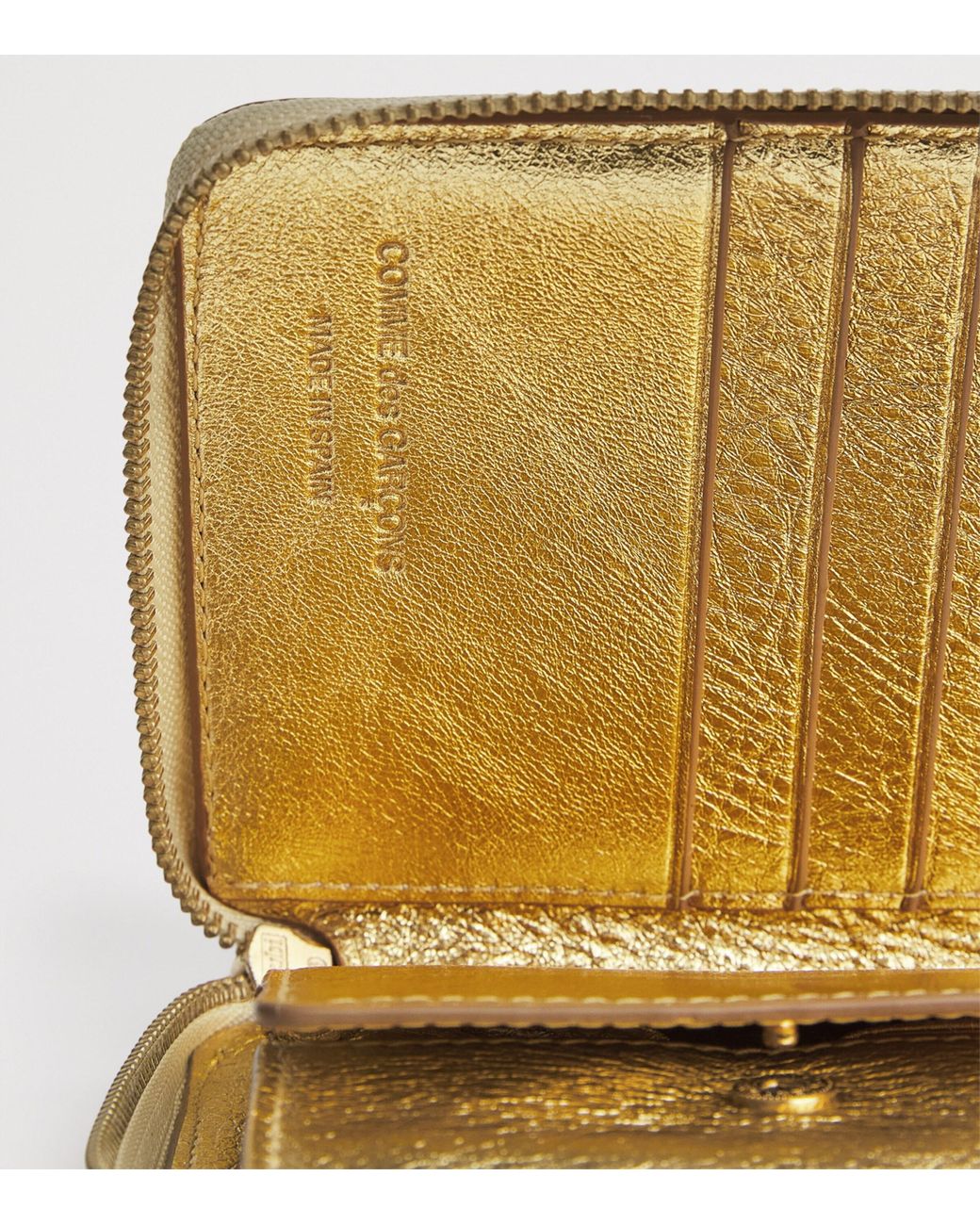 Comme des Garçons Yellow Small Leather Pouch for men