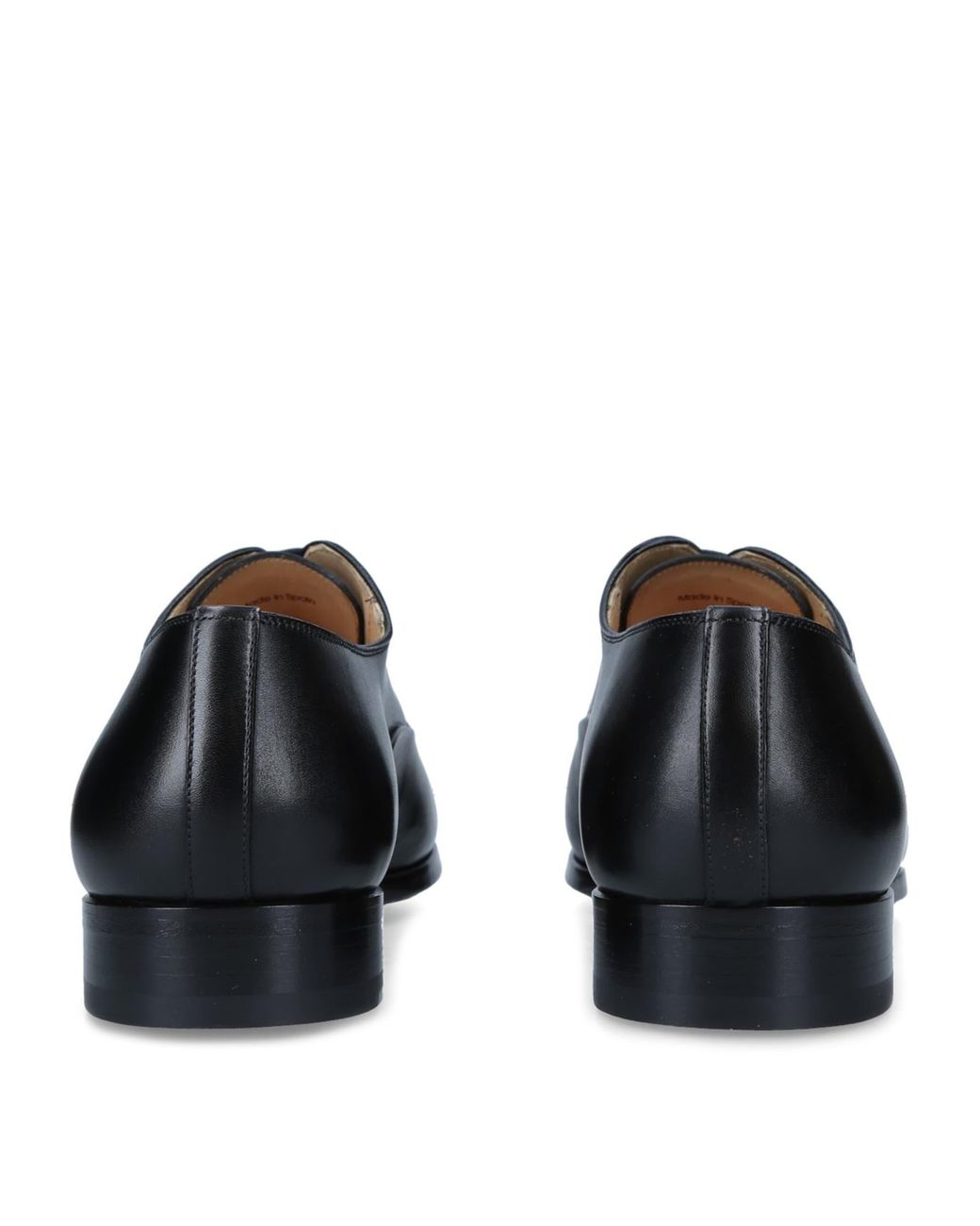 Magnanni Shoes Black Leather Oxford Shoes for men