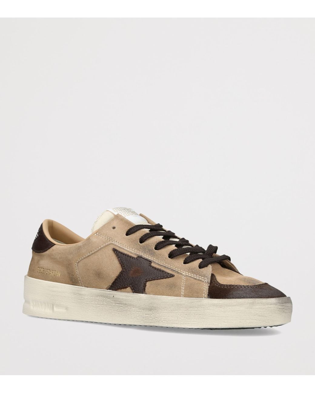 Golden Goose Deluxe Brand Brown Suede Stardan Sneakers for men