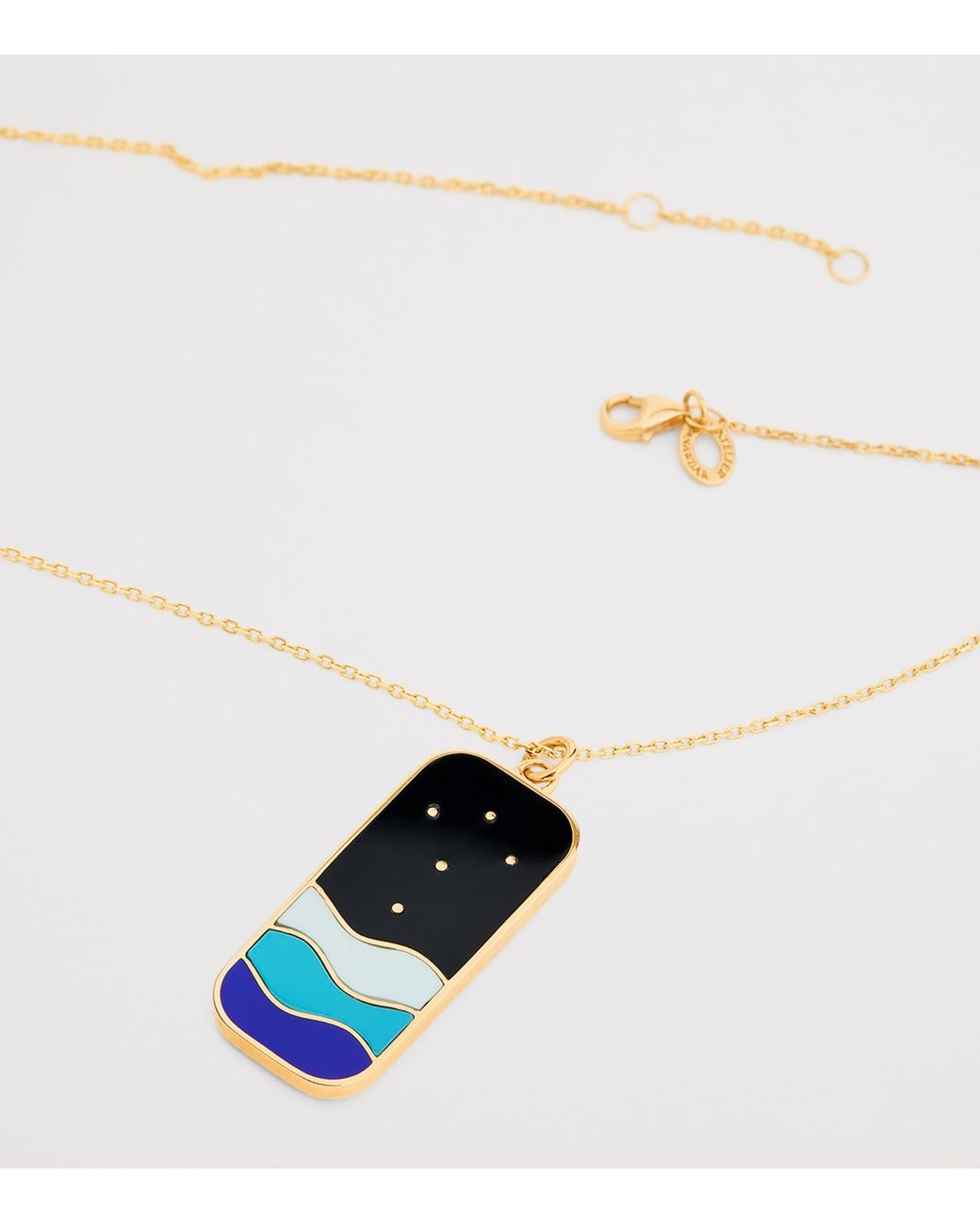 L'Atelier Nawbar Metallic And Diamond Cosmic Love The Summer Night Necklace