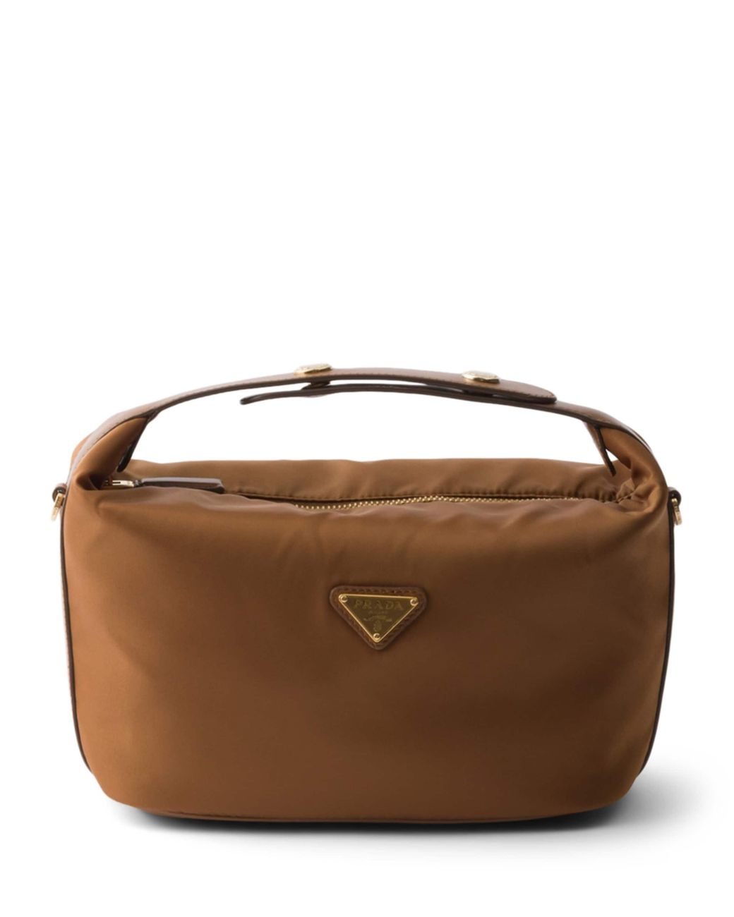 Prada Brown Mini Re-Nylon Chérie Top-Handle Bag
