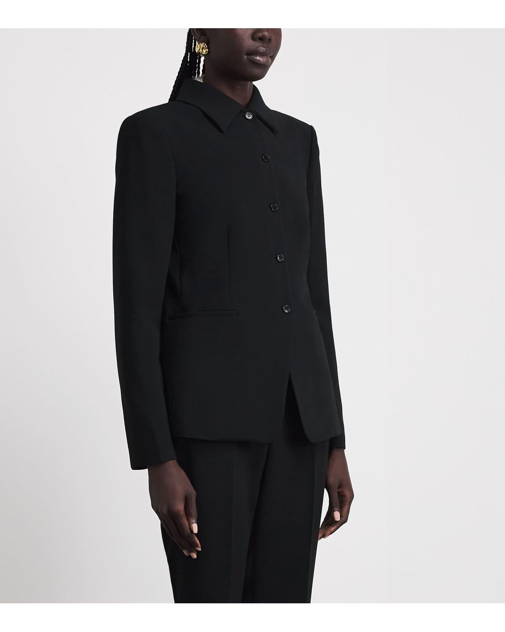 Theory Black Cutaway Blazer