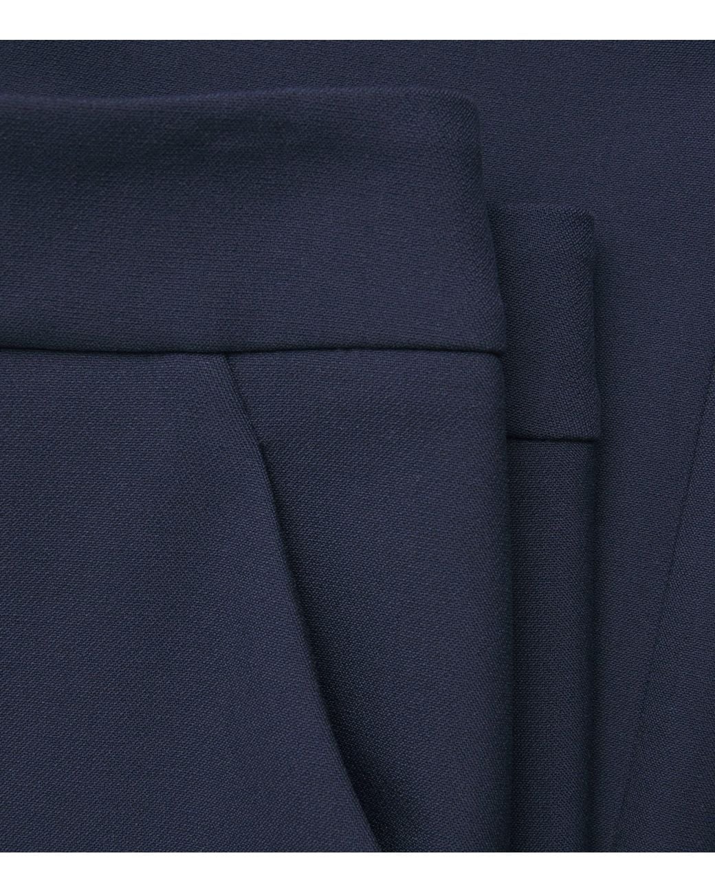Veronica Beard Blue Tonelli Wide-Leg Trousers