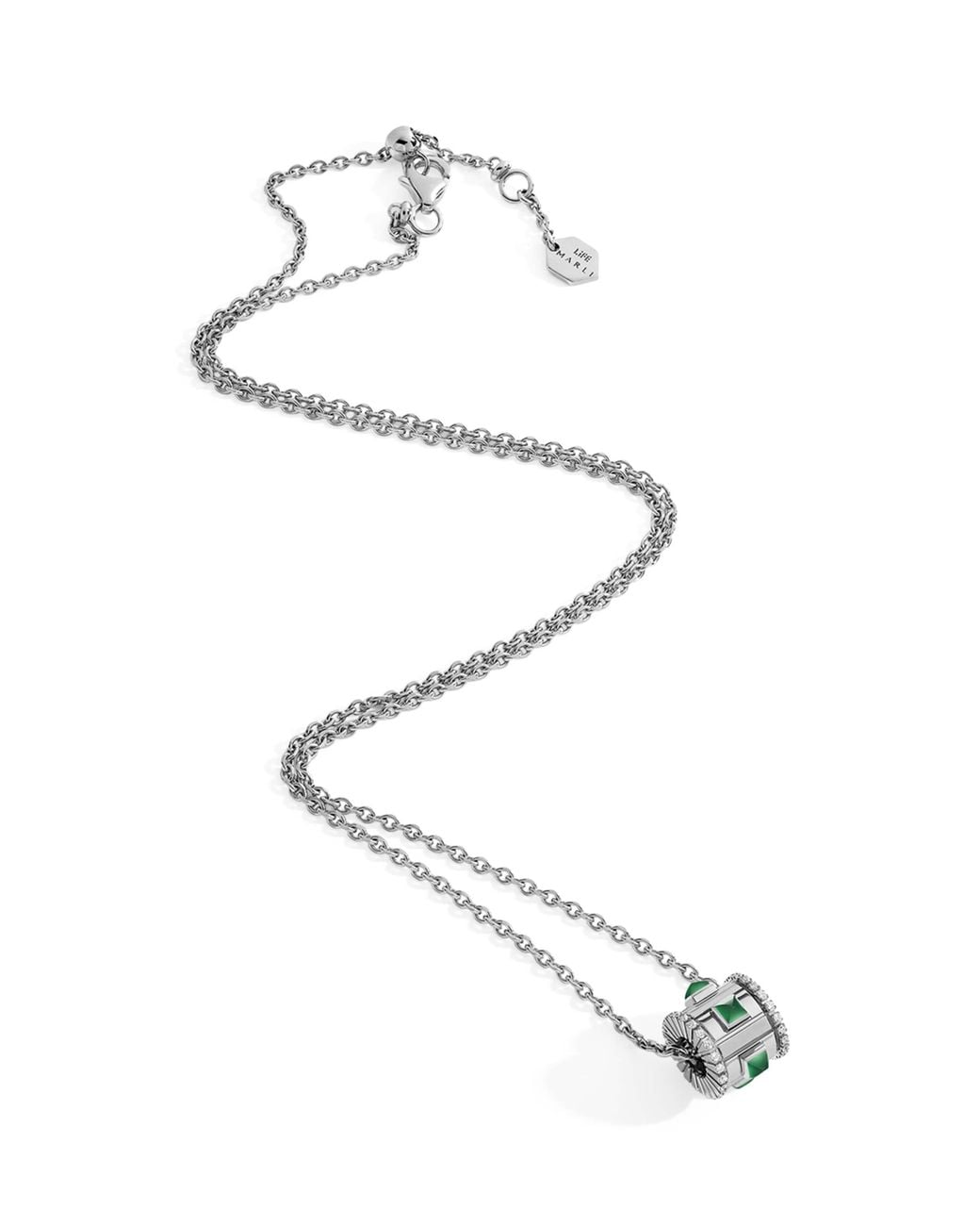 Marli New York White Diamond And Agate Life Necklace