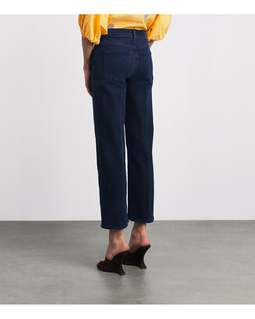 Mother Blue The Rambler Zip Ankle Jeans