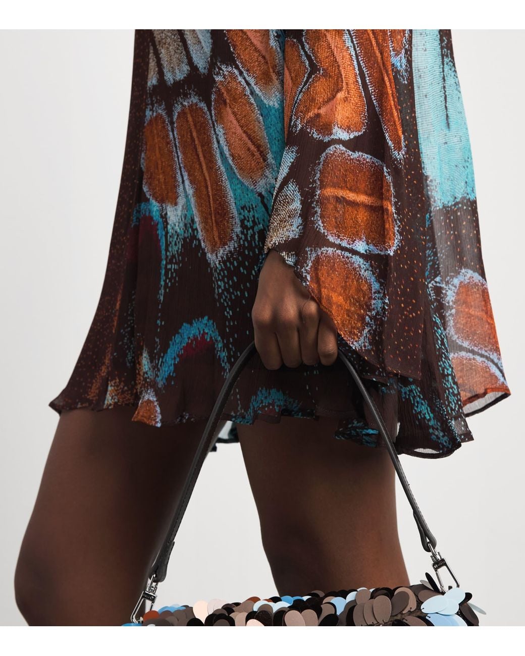 Staud Multicolor Chiffon Printed Esther Blouse