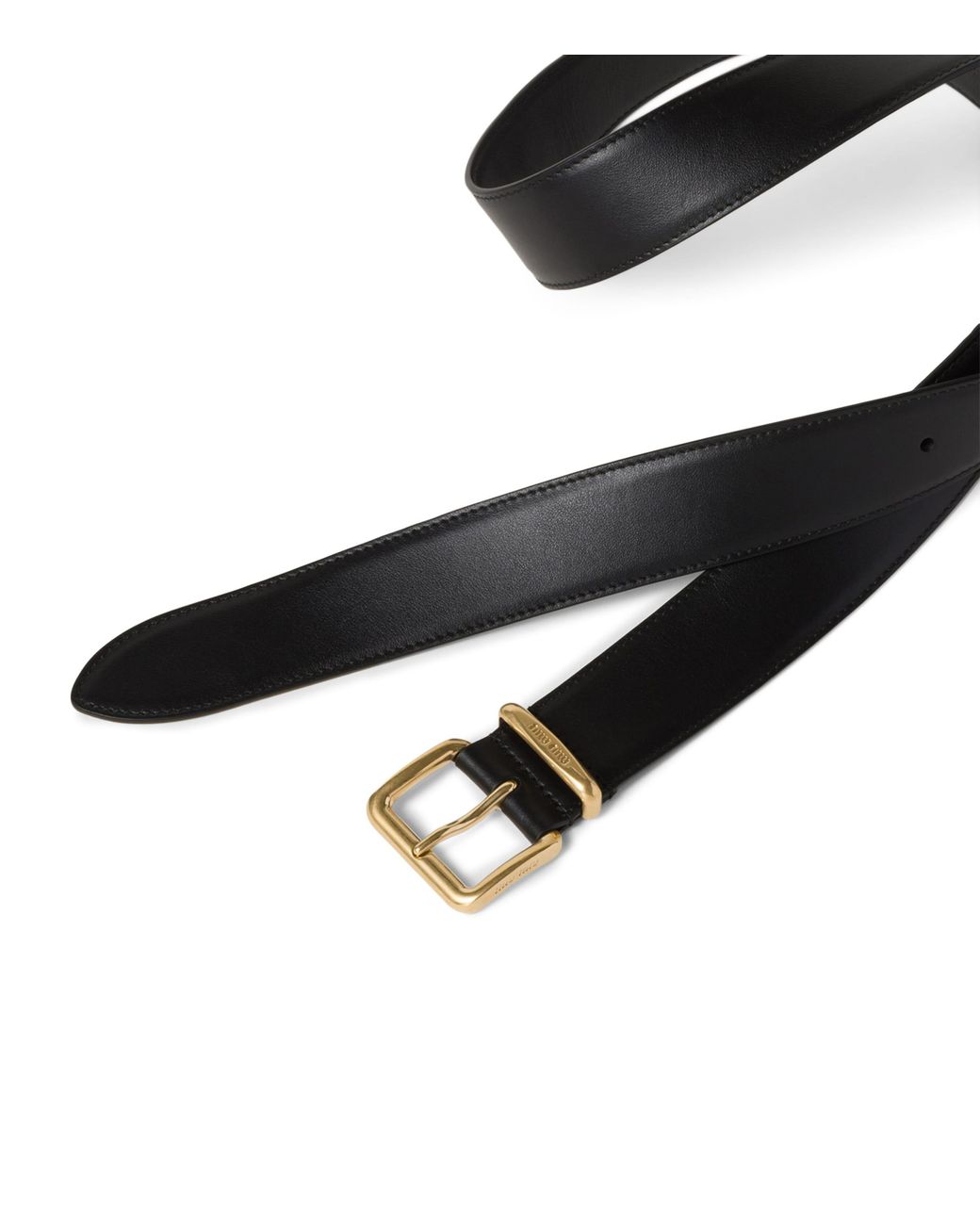 Miu Miu Black Leather Belt