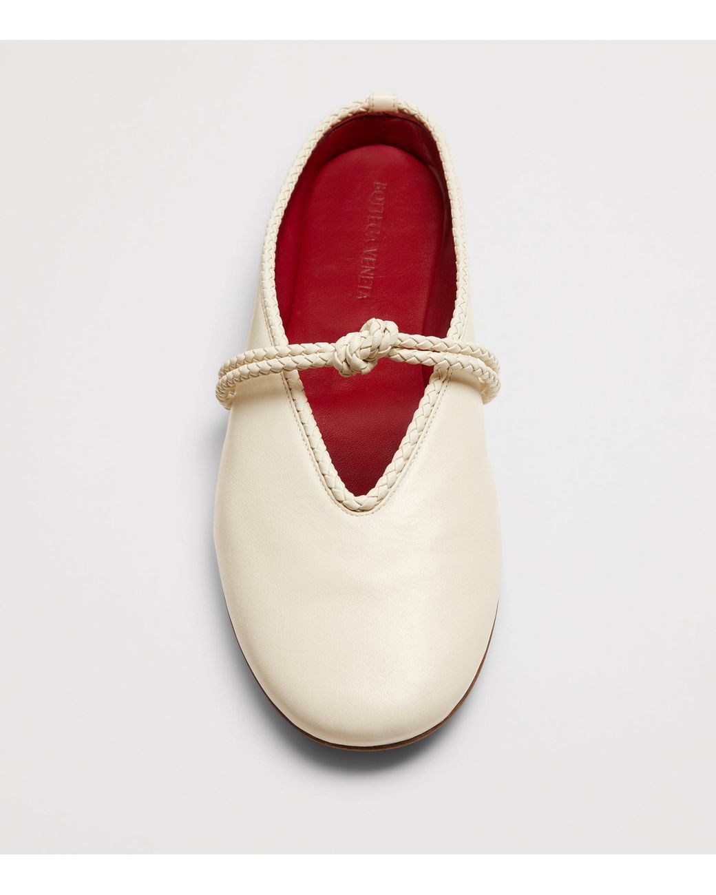 Bottega Veneta White Lambskin Mary-Jane Mules