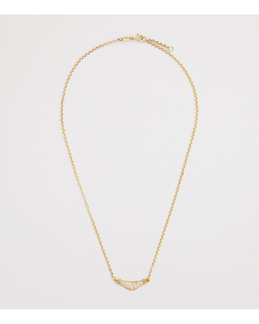 L'Atelier Nawbar Metallic And Diamond Lot N*93 Karma Necklace