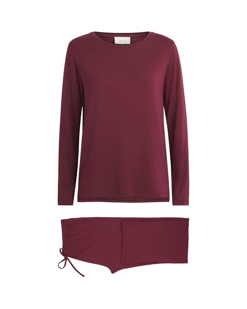 Harrods Purple Jersey Pyjama Set