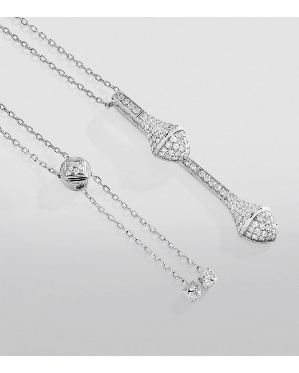 Marli New York White And Diamond Cleo Pendant Necklace