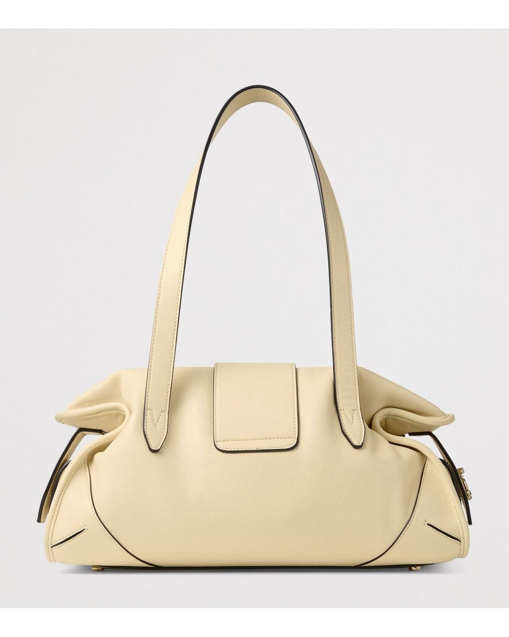 Jimmy Choo Natural Medium Leather Bar Holdall Bag